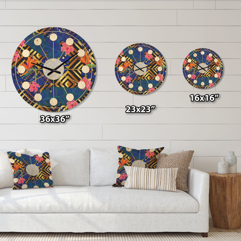 Horloge murale abstraite IV, Grand