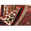 Tapis décoratif tribal de style oriental fait à la main 3 pi 6 po x 5 pi