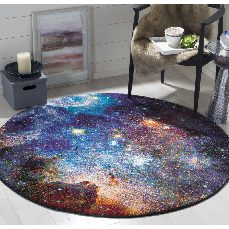 Tapis performance abstrait Fernando, Rond 5 pi 3 po