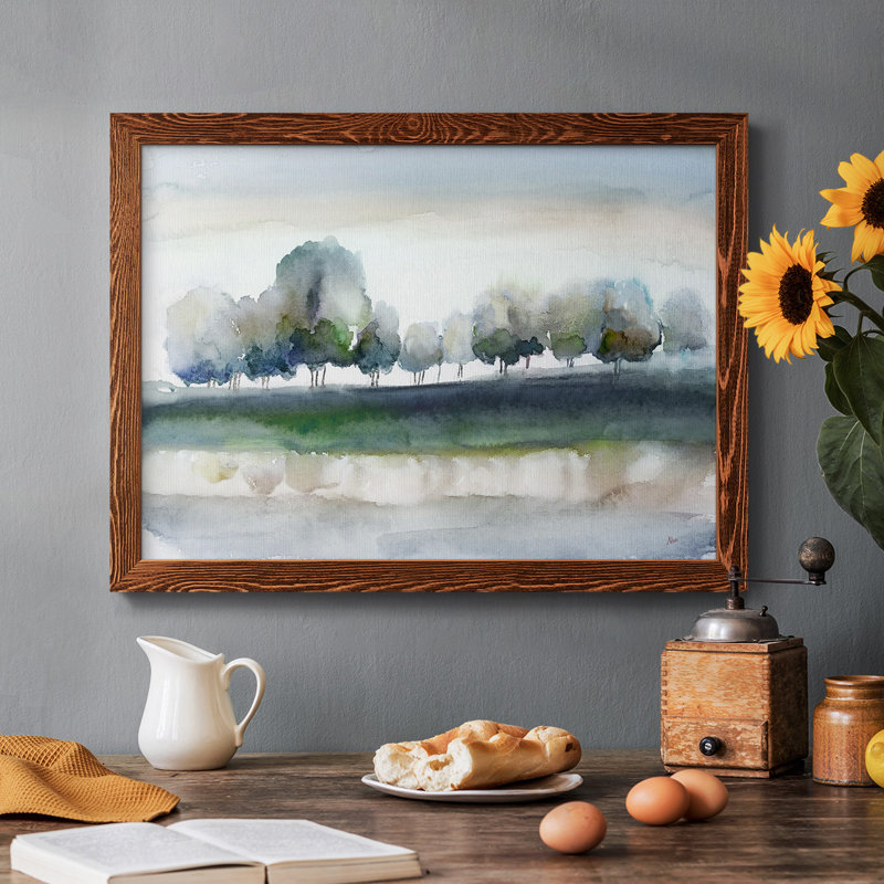 Warm Meadowline Indigo, reproduction d'art sur toile, Érable, H 22 po x l 32 po x P 1,5 po