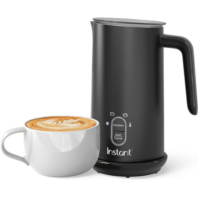 With A 295Ml Capacity, This 4-In-1 Electric Milk Frother Can Froth Hot And Cold Milk As Well As Heat Milk, Making It Suitable For Coffee Drinks Like Lattes.