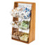 Bamboo Condiment Holder with Removable Plastic Compartments