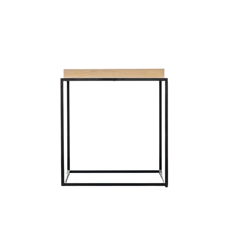 Bovina Tray Top Frame End Table, Grey