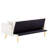 73.13 " Velvet Convertible Sofa