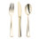 Gold Classic Cutlery Plastic Silverware Set