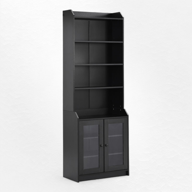 Mikulski 78.3'' Kitchen Pantry, Black