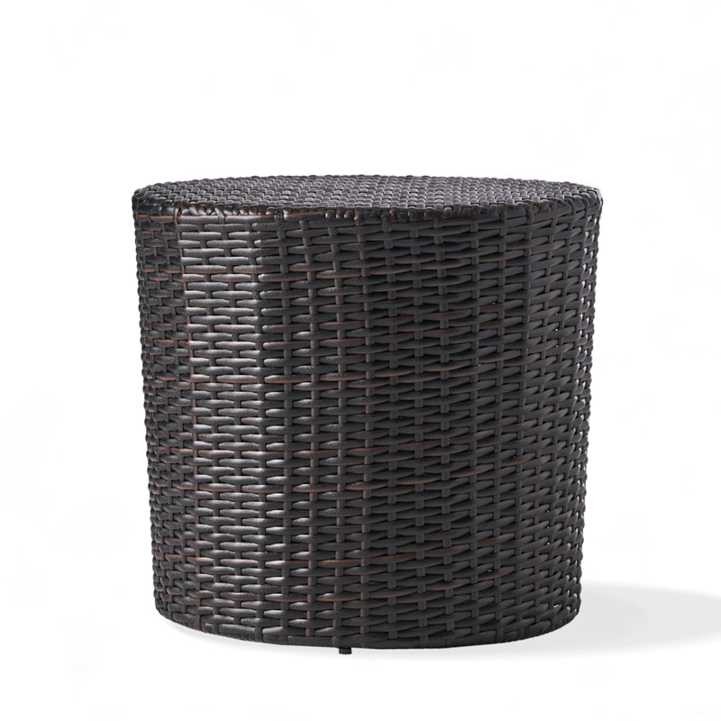 Rattan BARREL SIDE TABLE