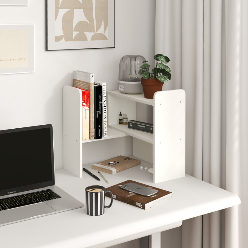 Tablette de bureau réglable et réglable, Blanc