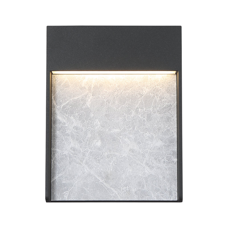 Lumière de cloison d'extérieur à DEL, Gris asphalte