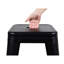 Tabourets de bar en métal sans dossier (lot de 2), hauteur de comptoir 61 cm, noir mat, indéformables, montage rapide, outil noir inclus pour la cuisine.