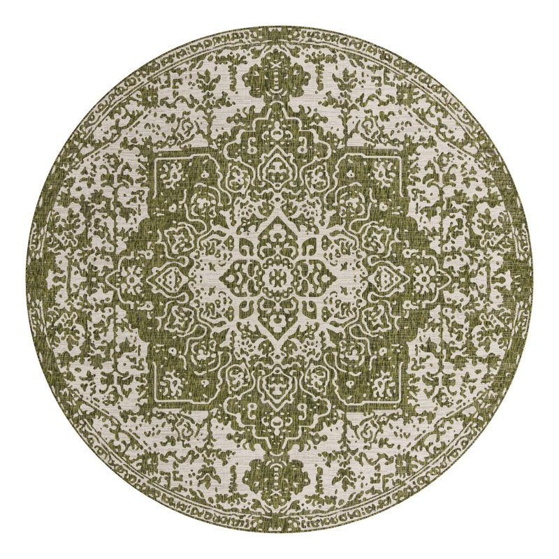 Jill Zarin Dubai Indoor/Outdoor Rug, Round 10'8"
