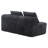Minimalist modular sofa in premium wrinkle-resistant display fabric with ergonomic design-81737650