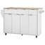 Fluted Kitchen Island With Storage