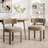 Upholstered Solid Wood Dining Chair Side Chair-628976550