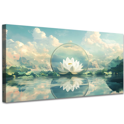Œuvre d'art zen Lotus
