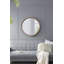 31,5 "miroir rond en bois de pin, miroir mural pour la salle de bain