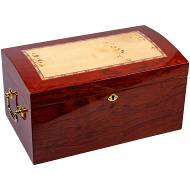  Humidor Supreme Messenia Desktop Cigar Humidor, Grey Oak with  Maple Accents, Glass Hygrometer, Spanish Cedar Tray, Adjustable Dividers,  Lock and Key Holds 45-80 Cigars : Health & Household