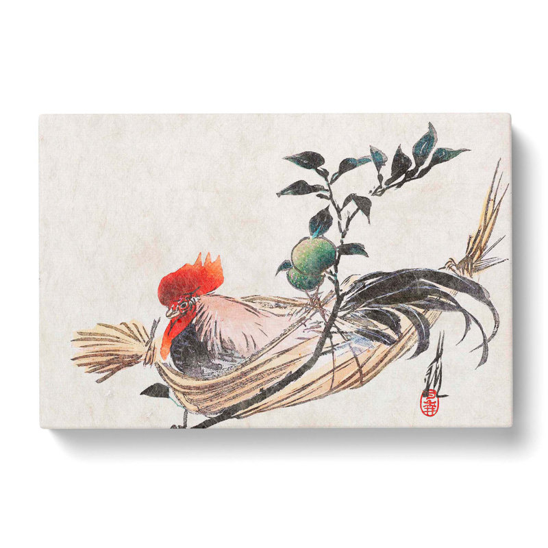 Rooster by Ogata Gekko - Wrapped Canvas, 35cm H x 50cm W x 3cm D