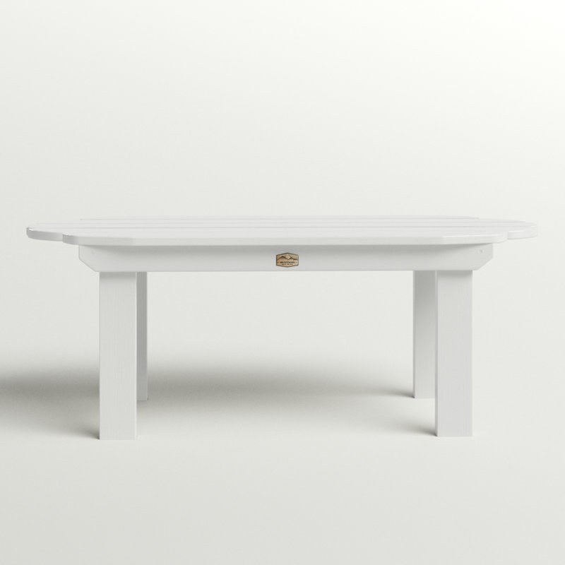 Kimber Outdoor Coffee Table , 45'' in. W 19'' in. D, White