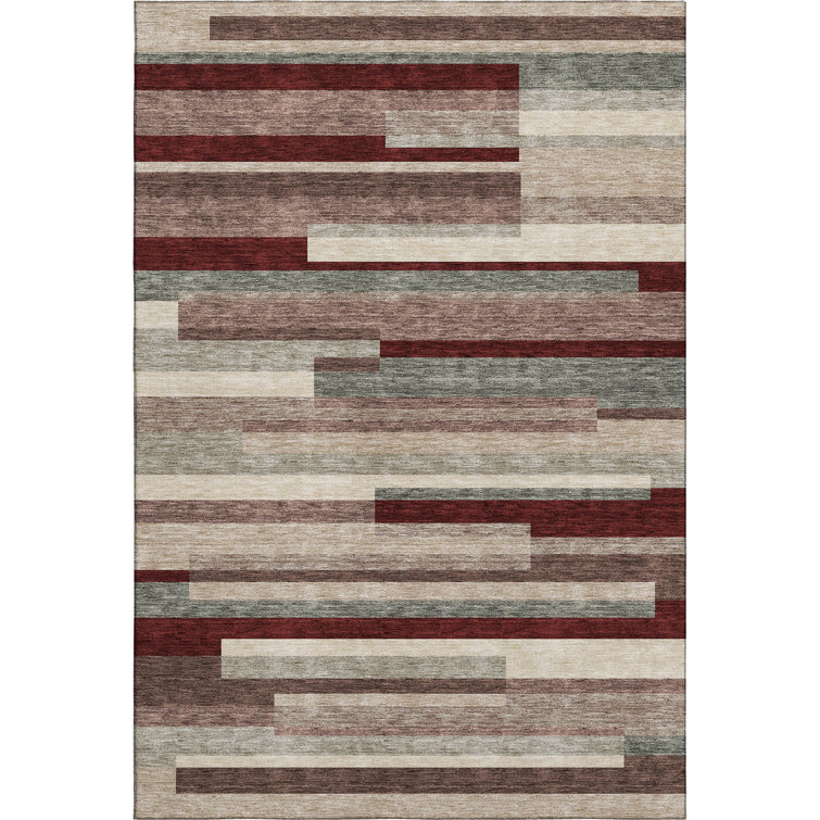 Premium Machine Washable Prisco Merlot Rug
