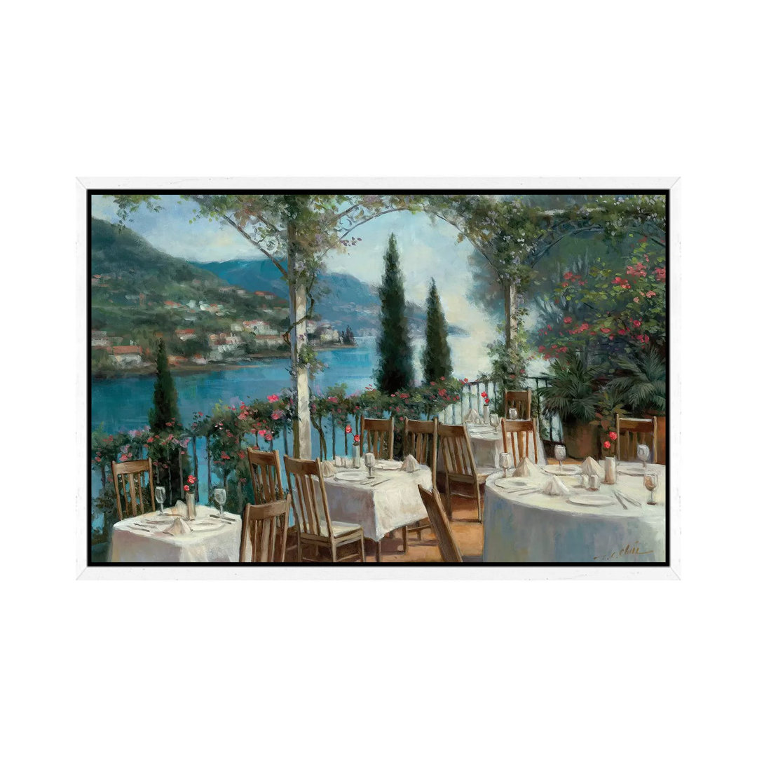 Amalfi Terrace von T.C. Chiu - Galerie-verpackte Leinwand Giclée