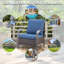 Ensemble de 2 chaises d'extérieur en osier de style industriel Wyland-500215292