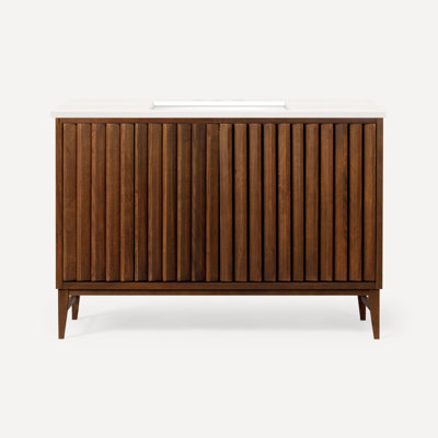 Meuble-lavabo 48 po avec comptoir en pierre de quartz Sinca