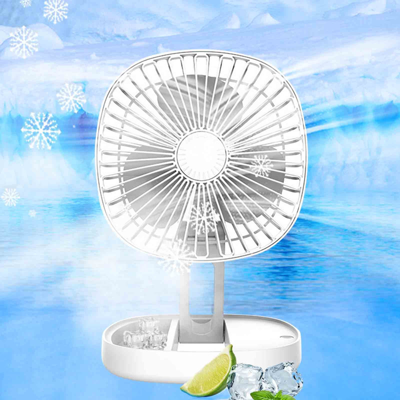 Nouveau ventilateur de bureau portatif USB à haute puissance de Kondieu, White