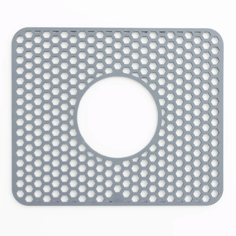 Better Houseware Silicone Sink Mat, Small, Gray, 0.25" H x 10.125" W x 12.125" D