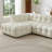 Shanille U-Shape Boucle Corner Sectional Sofa