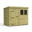 Total Sheds 8ft x 5ft Pent Garden Shed - Single Door - With Windows - Pressure Treated Timber - UK Manufactured
