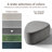 Caras Upholstered Gray Triangular Compression Ottoman No Assembly Required-109241969