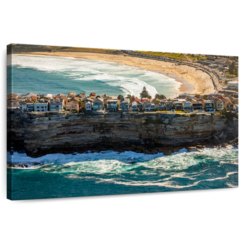 Scène de falaise Bondi Azfar, H 30 po x l 45 po