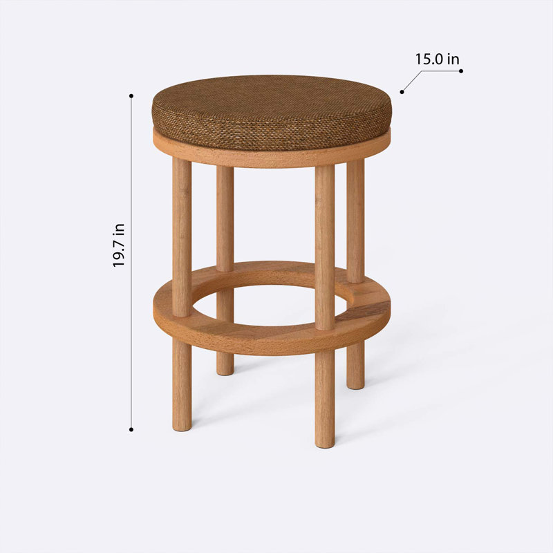  Tabouret d'appoint en bois massif