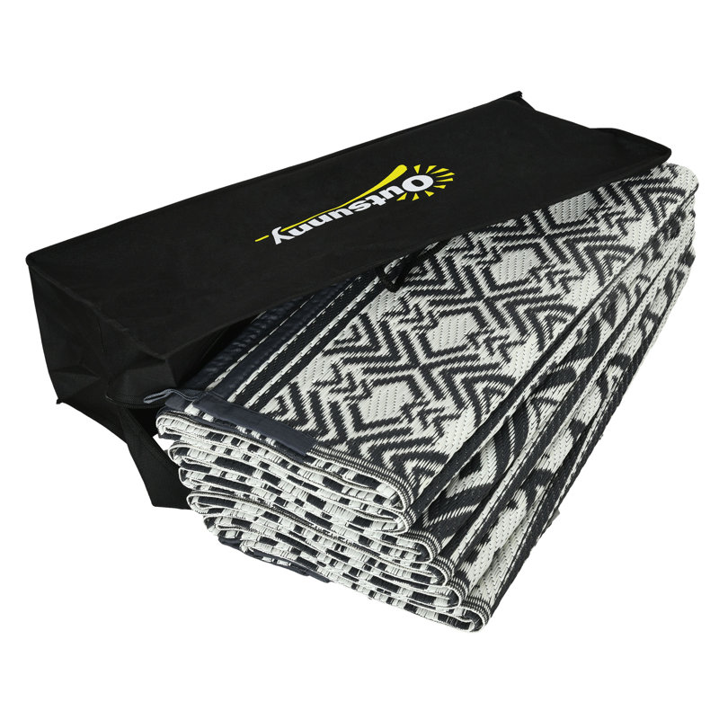 Outsunny Reversible Outdoor Rug