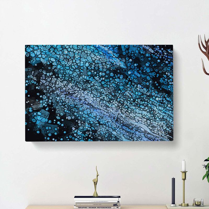 Voice Of The Night In Abstract - Wrapped Canvas Painting, 40cm H x 60cm W x 3cm D