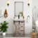 Bathroom Vanity With Sink, Faucet, Mirror, Sliding Barn Door, And Drawers