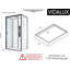 Vidalux Kontrast Rectangular Hydro Shower Cabin Easy Installation 2 Years Warranty