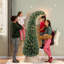 Sapins de Noël minces et fantaisistes, en métal et en plastique, pour les espaces compacts