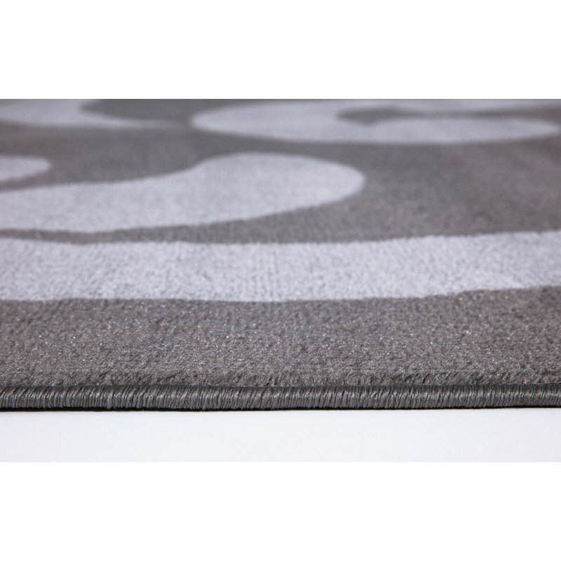 Bodeswell Machine Woven Dark Grey/Light Grey Indoor Rug, Runner 60 x 220cm