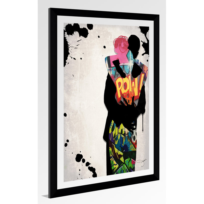 « tinder », impression, H 39,5 po x l 27,5 po x P 0,75 po, Acrylique avec cadre noir