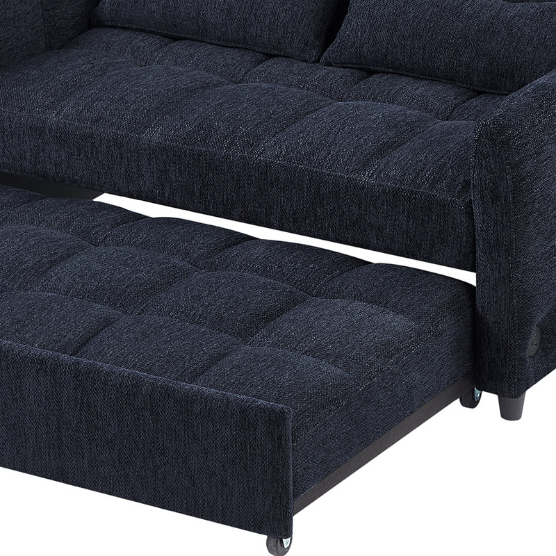 Sleeper Sofa Convertible Sofa Bed Sofa Arm Sofa Bed Couch Sleep Sofa Comfy Sofa Modern Sofa, Blue