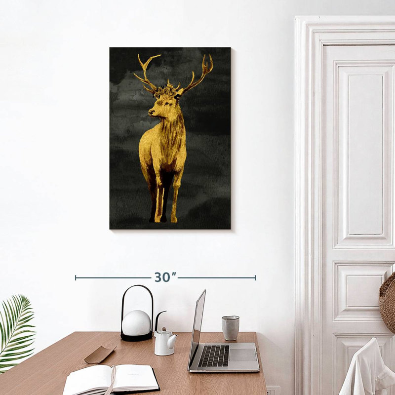 Brampt Golden Deer, 30" H x 20" W