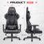Blue Elephant Adjustable Reclining Ergonomic Faux Leather Swiveling PC & Racing Game Chair-595880057