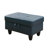 28.5" Wide Denim Blue Faux Leather Storage Ottoman,  Multi-Use Stool for Living Room, Bedroom & Entryway-1418637424