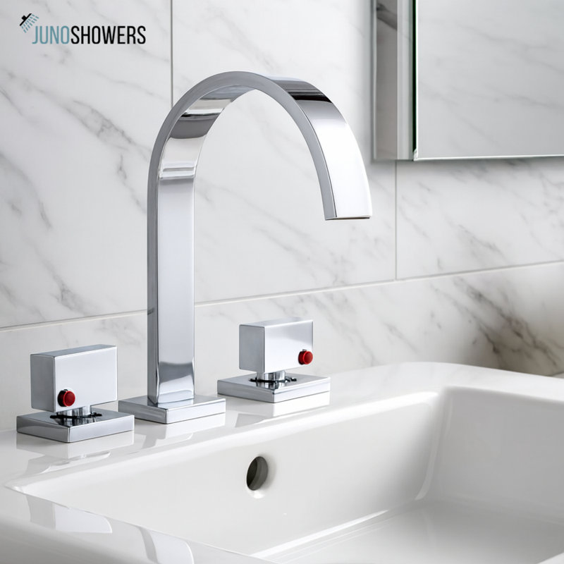 Robinet de douche mural avec contrôle thermostatique et douchette amovible, Chrome chrome
