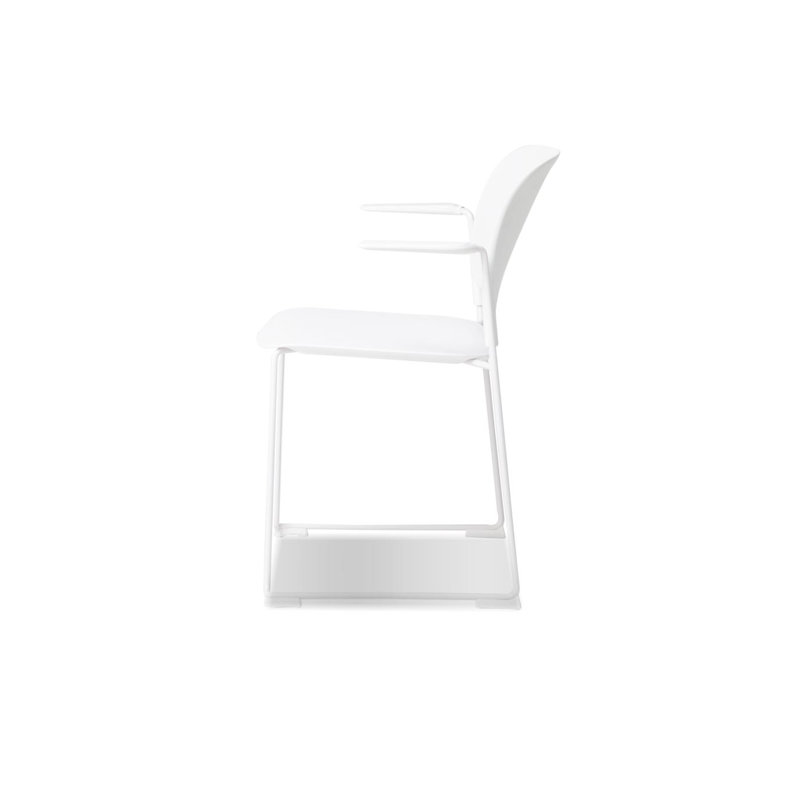 Fauteuil de salle à manger Calvin, Blanc