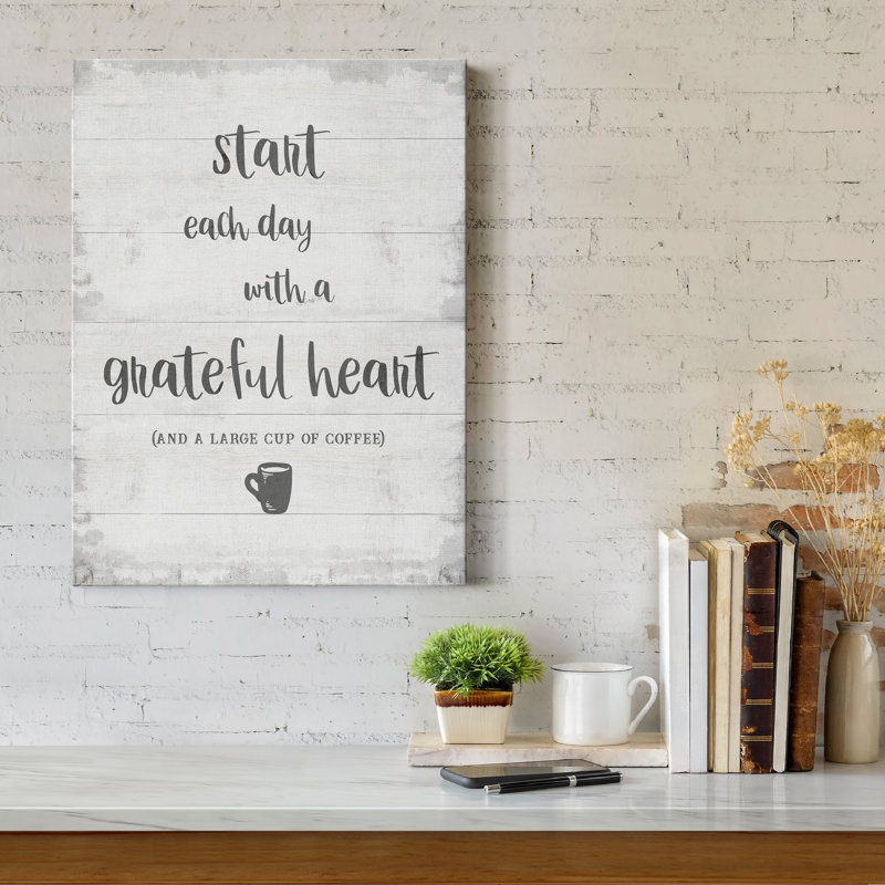 " Grateful Coffee ", 20" H x 16" W