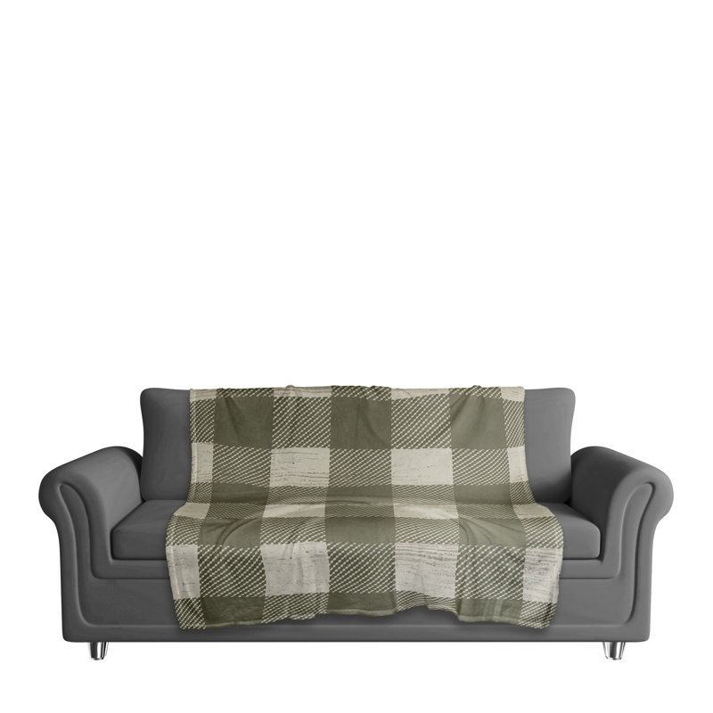 Hand Woven Throw Blanket, Green