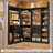 71'' - 110'' W Closet System with Wooden Drawers and Hanging Rods-1538658826